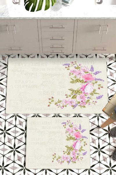 

60x90 - 50x60 digital bath mat non-slip leather based set for closet tyldb-2265 mats