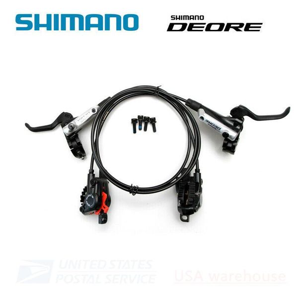

bike brakes deore m615 hydraulic brake set mtb front & rear pair mountain disc