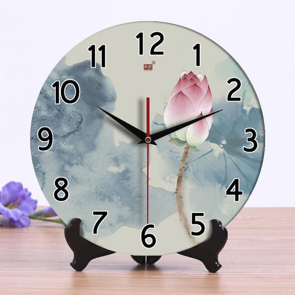 

desk & table clocks creative ceramic clock mute art watch vintage flower living room deskreloj de mesa home decoration ac50tc