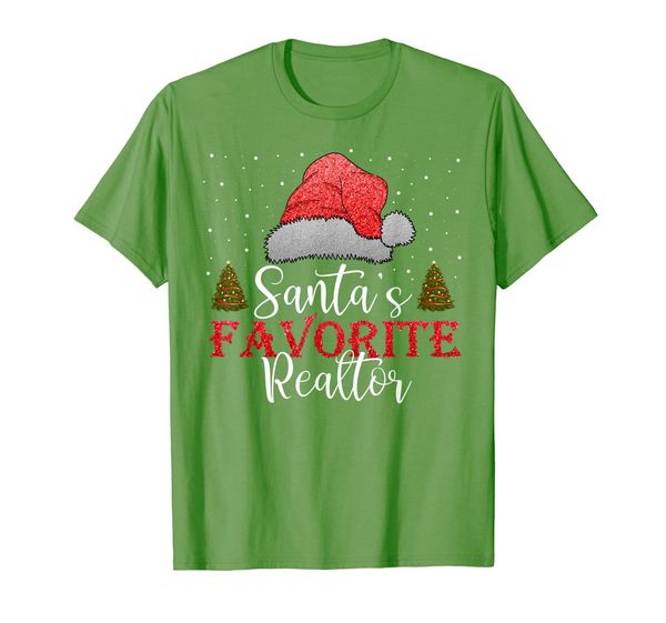 

santa's favorite realtor t-shirt, White;black