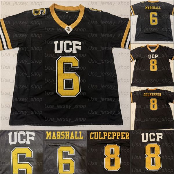 

custom ucf knights college football 6 brandon marshall 5 blake bortles 11 dillon gabriel 30 greg mccrae jerseys, Black