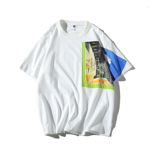 

men's t-shirts summer style men t shirts short sleeve hip hop unique printed tees man loose t-shirts abz370 4tid, White;black