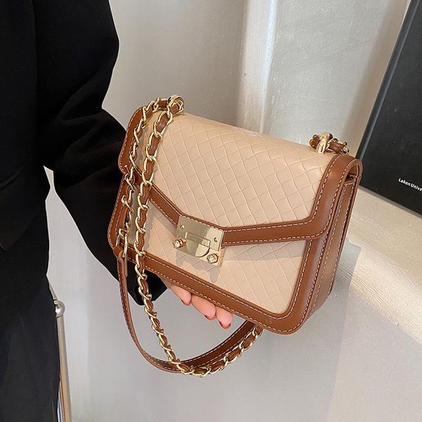 

evening bags ladies leather shoulder bag 2021 designer handbags fashion chain messenger all-match single small square