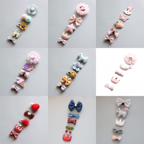 5 Teile/satz Cartoon Kleinkind Haar Clips Tier Motiv Mini Haarnadeln Für Baby Mädchen Haar Pins Kinder Barrettes Neugeborenen Haar Zubehör 2621 Q2