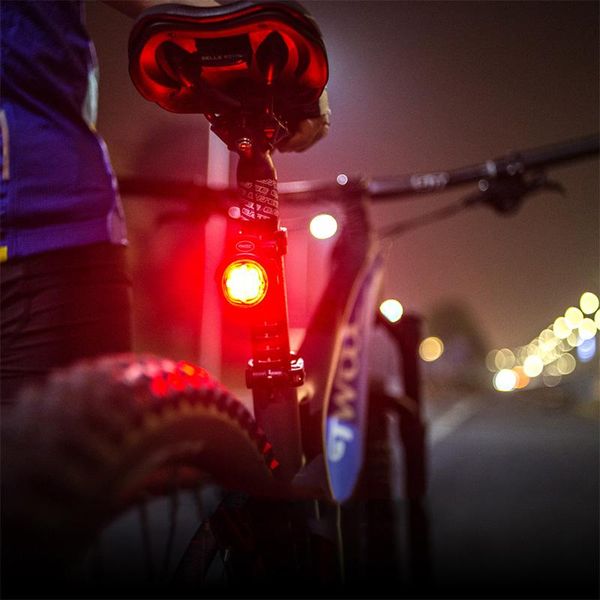 

waterproof cycling smart led bike brake warming light usb rechargeable bicycle back taillight rear safety lights
