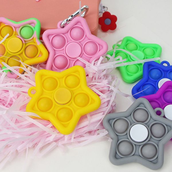 

15% bubble toys fidget spinner five-pointed star handheld stress reliever toy gift for children a104