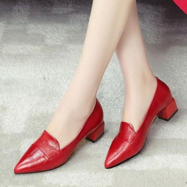 

dress shoes cresfimix zapatos dama women fashion sweet black pu leather high heel for office lady casual spring pumps party a5999