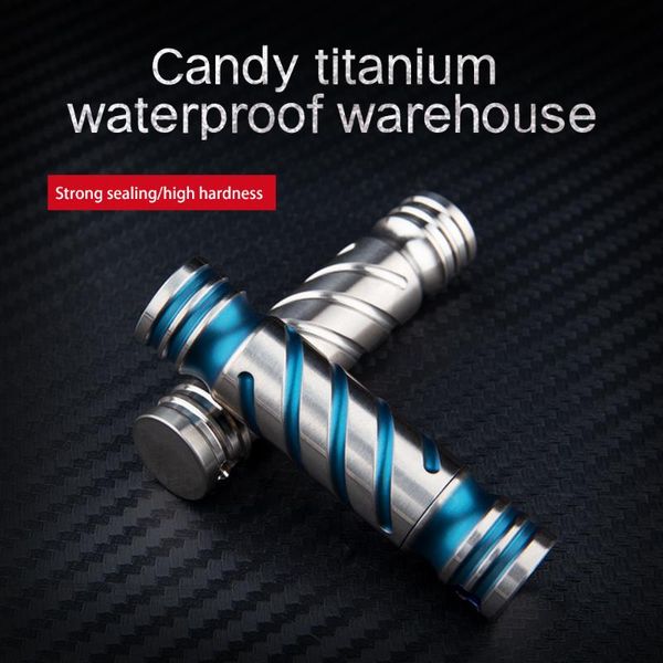

titanium alloy sealed waterproof bottle outdoor portable first-aid appliance storage box gadgets