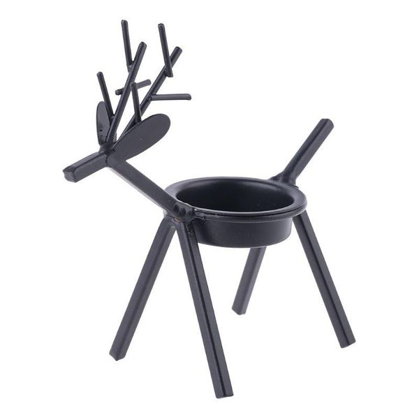 

candle holders christmas deer iron candlestick candelabra holder stand wedding party home decoration art gift