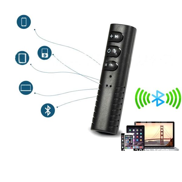 

smart home control mini 1pc 3.5mm jack bluetooth car kit handsmusic audio receiver adapter auto aux for speaker headphone