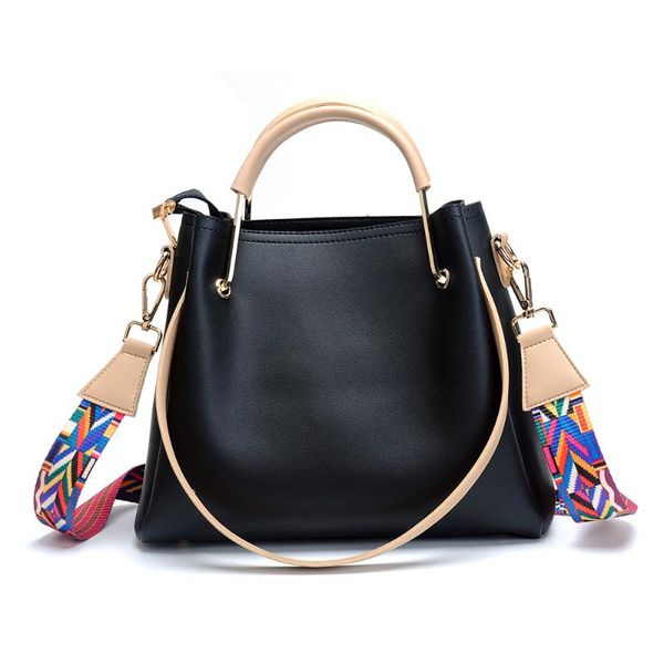 

evening bags weekender shopping party handbag 2 peices ribbon strap pu bag eopard snap purse dom-114508