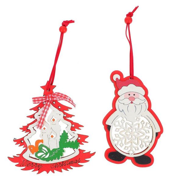 

christmas decorations 2pcs xmas theme pendant tree decor festival party hanging