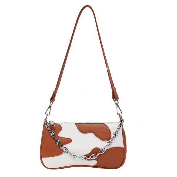 

evening bags women cow underarm chain shoulder bag pu leather handbags 2021 soft ladies hand bolsas feminina