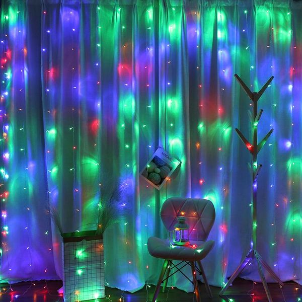 

party decoration remote led curtain fairy lights string christmas patio wedding window decor outdoor for year