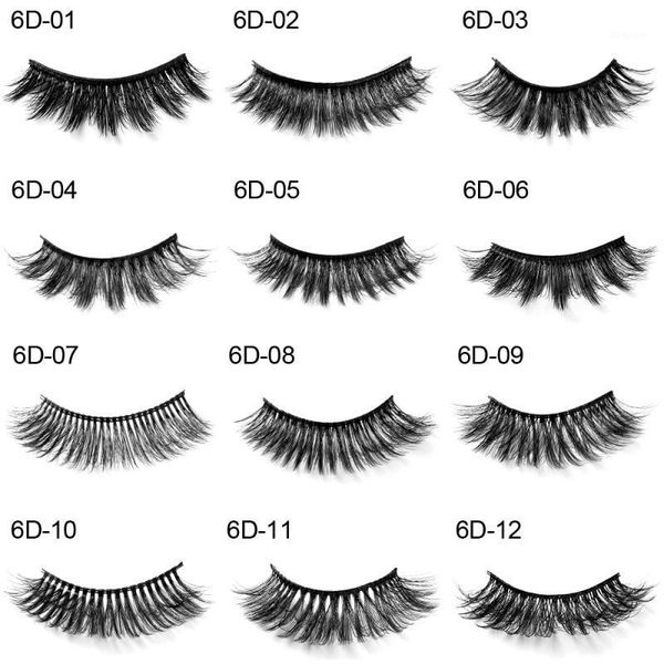 

natural false eyelashes handmade curly dramatic volume fake lashes eyelash mink 6d thick long black1