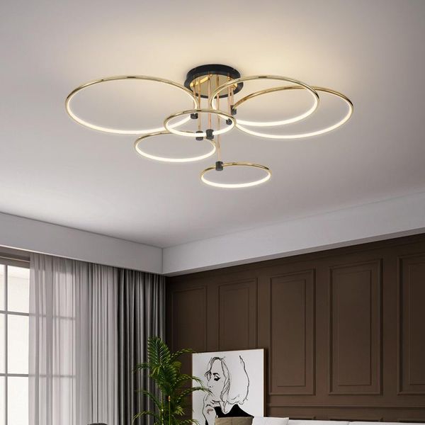 

ceiling lights modern led lamp for home living room bedroom circle rings light fixtures