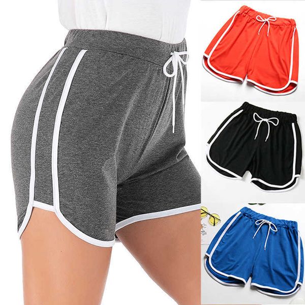 

shorts 2021 leisure sports women's summer fitness pants, White;black