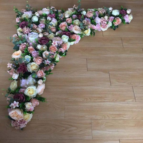 

2pcs/lot ( 1.2ml x1.2m w/piece) lovely flower board wall stand , walkway stage frame,table runner wedding decoration decorative flowers & wr