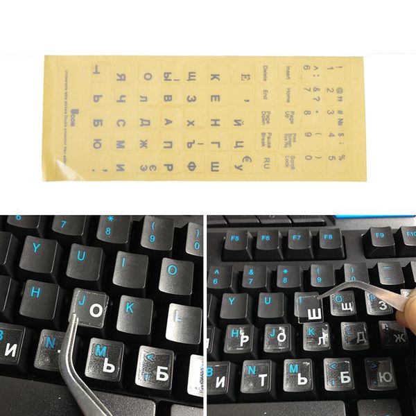 

keyboard covers russian transparent stickers letters for lapnotebook computer pc
