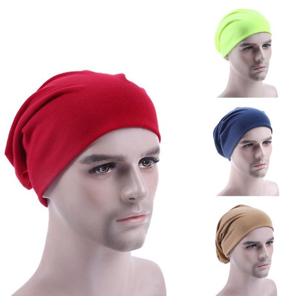 

summer women men stylish beanie hat male thin hip-hop soft solid color stretch slouchy outdoor gorras hombre 2021 fashion beanies