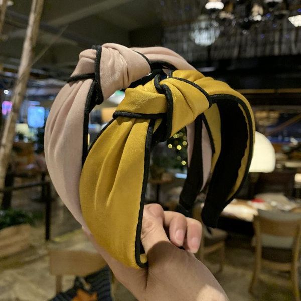 

hair accessories simple wide headband for women spring fashion cross knot head hoop hairband girls accessorie sweet headwear