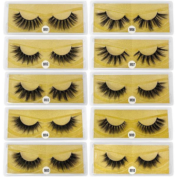 

wholesale eyelashes 3d mink lashes natural soft makeup extension in bulk1