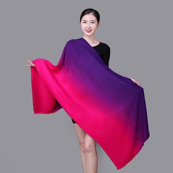 

mingjiebihuo fashion autumn and winter women's thick warm comfortable long knitted scarf dual use shawl bandanas, Blue;gray