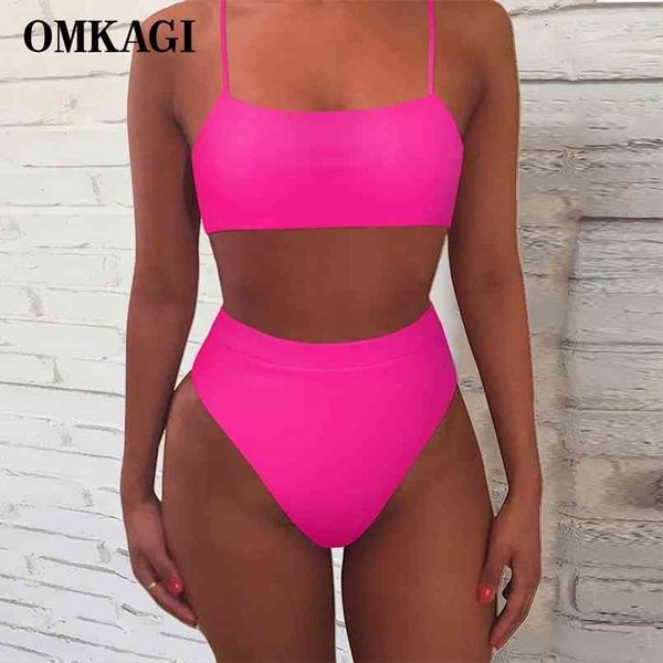 Omkagi Kadınlar Mayo Katı Seksi Biquini Push Up Yüzme Mayo Bikini Set Maillot de Bain Femme Mayo 210630