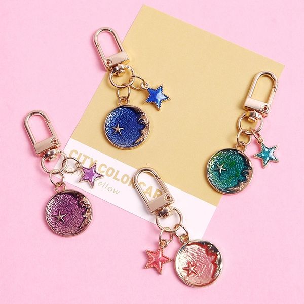 

fine key chain the stars carry moon unicorn s with you through day, Silver