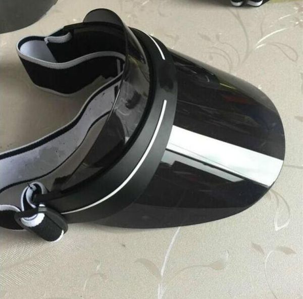 

2021 new designer visor upgraded thickened brand sun hat summer outdoor uv sunglasses hat adjustable size 56-62cm, Blue;gray