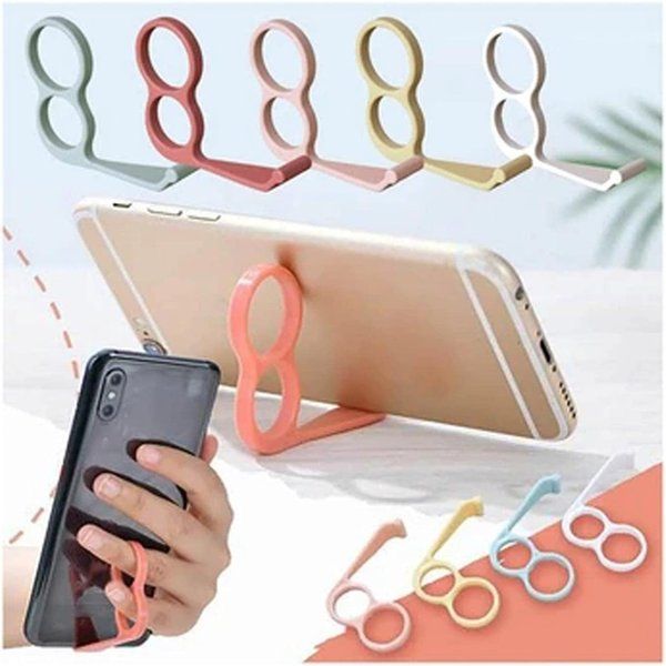 

mobile phone holder multi-function holder creative finger ring home office supplies phone holder (blue/yellow/pink)