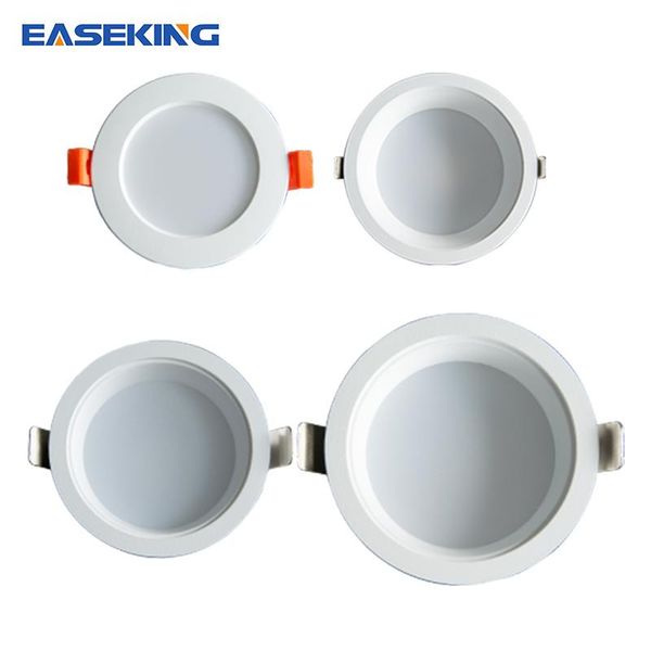 

downlights 5pcs/lot led downlight 5w dimming 9w 24w ac 220v ceiling bathroom lamps living room light home indoor lighting