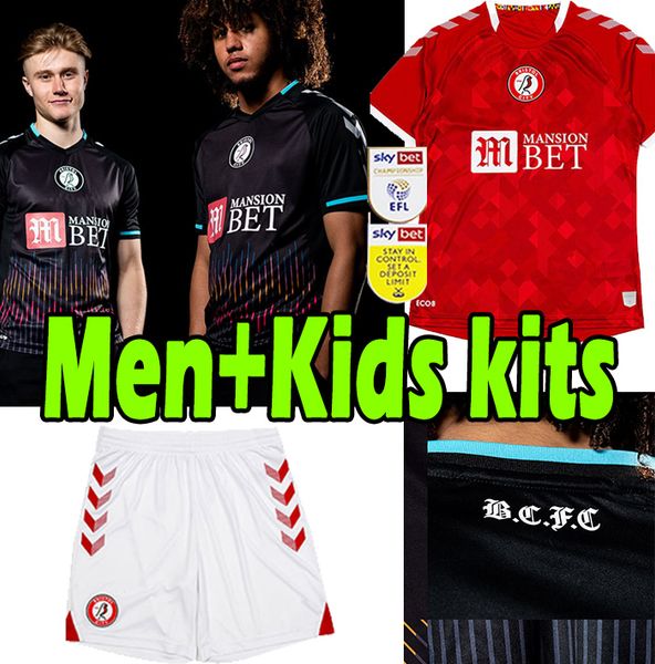 

2021 2022 bristol city soccer jerseys the robins paterson wells semenyo martin weimann 21/22 men kids kits maillot de football shirts, Black;yellow