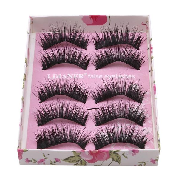 

false eyelashes 5 pair thick fake natural volume lashes artificial extensions makeup