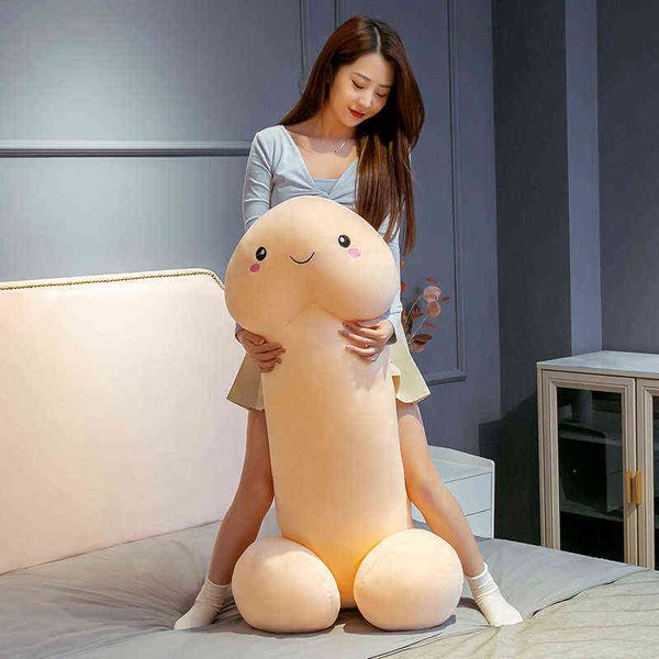 Lustiges Penis-Plüschtier, 30 cm–100 cm, Simulation, gefüllte, weiche Schwanzpuppe, echtes Penis-Kissen, Kissen, süßes sexy Spielzeug, interessantes Geschenk