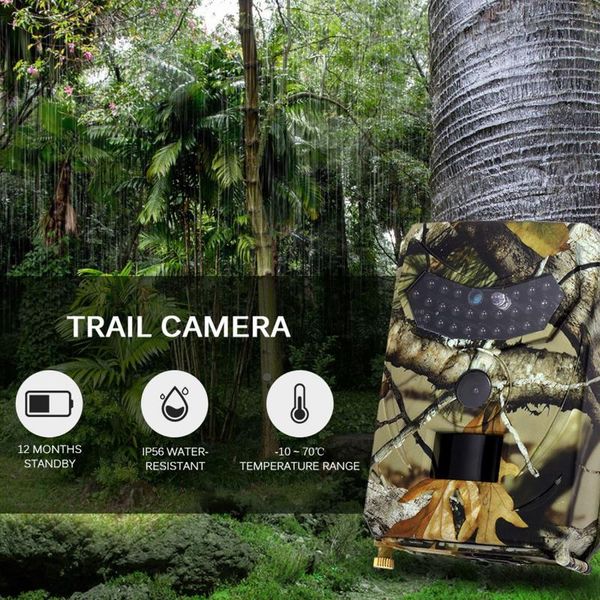 

2pcs outdoor hunting camera 12mp wild animal detector trail hd waterproof monitoring infrared heat sensing night vision cameras