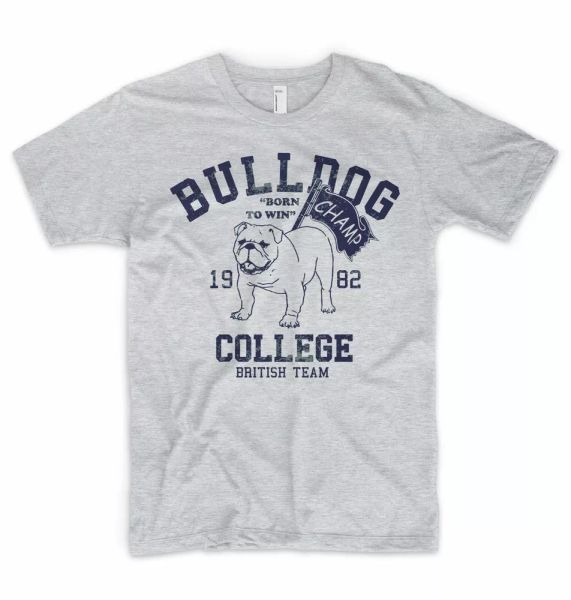 

british bulldog t shirt great britain london college british school university, White;black