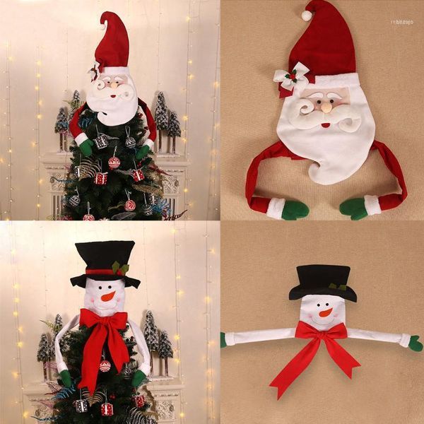 

christmas decorations 2021 tree santa snowman hat decoration atmosphere decoration1