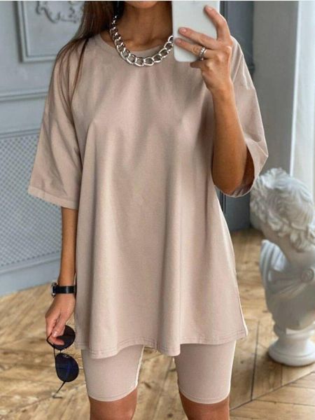 

women's tracksuits 2021 3pcs/set casual solid outfits two piece suit with belt home loose sports fashion bicycle summer, Gray