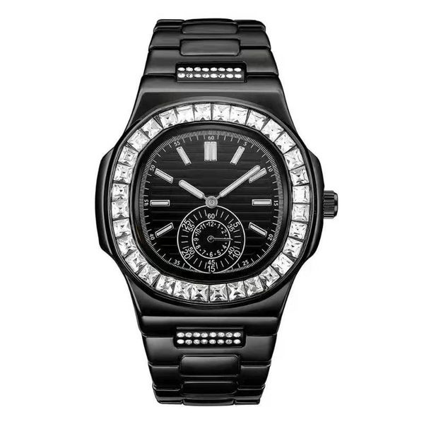 

wristwatches shifenmei 2021 est wholesale custom jewelry iced out mens full diamond watches for men bling watch, Slivery;brown