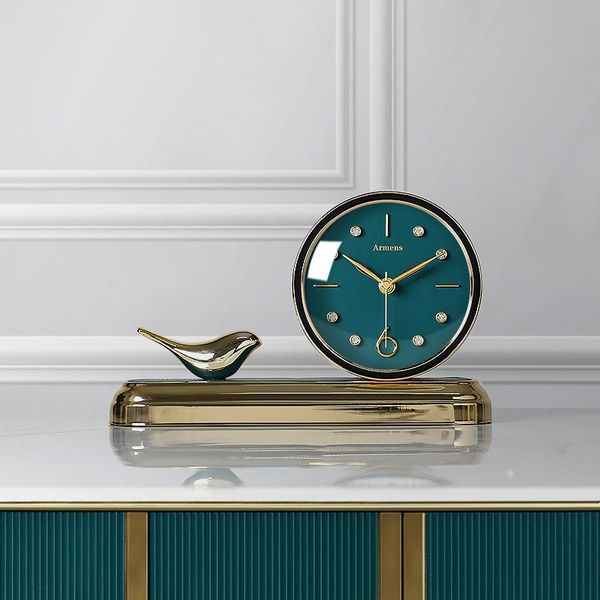 

other clocks & accessories european style fashion light luxury bird desk clock ornaments creative living room home simple modern