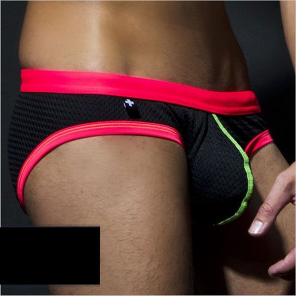 

ms swimsuit men's color matching nylon triangle bikini beach pants spring swimming trunks, White;black