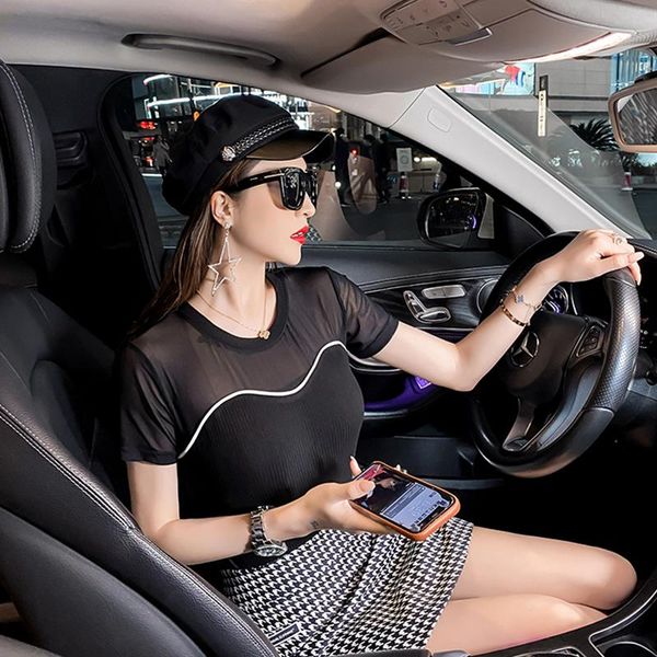 

women's t-shirt bethquenoy t shirt black tshirts woman clothing plus size for women summer short sleeve wetement femme 2021, White