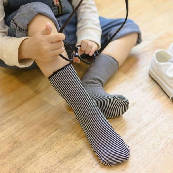 

autumn winter warm korean version striped plus velvet thickening children snow tube socks baby girls boys, Pink;yellow