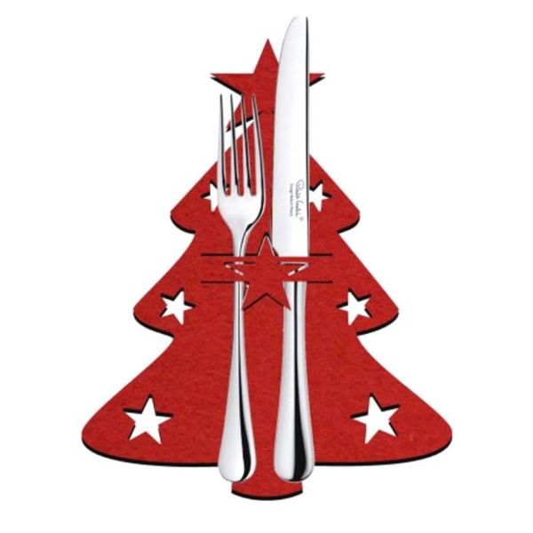 

christmas decorations 4pcs cover tree shape cutlery knife and fork diy tableware decoration home 2021navidad
