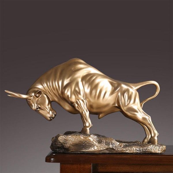 

decorative objects & figurines european simulation cow resin model home decoration accessories for interior tv cabinet living room decor