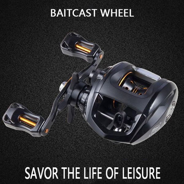 

baitcasting reels drum fishing reel baitcast wheel magnetic brake system bearing 10+1 high speed ratio 6.3:1 max drag 10kg accessories