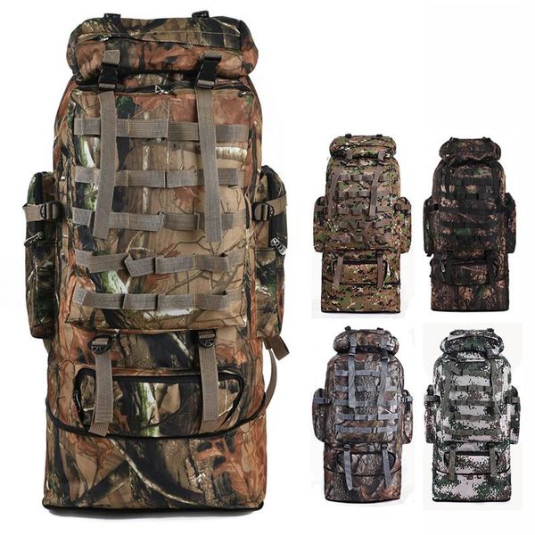 

outdoor bags fengtu 100l large hiking climbing backpacks camouflage softback backpack for men and women sports camping travel rucksack