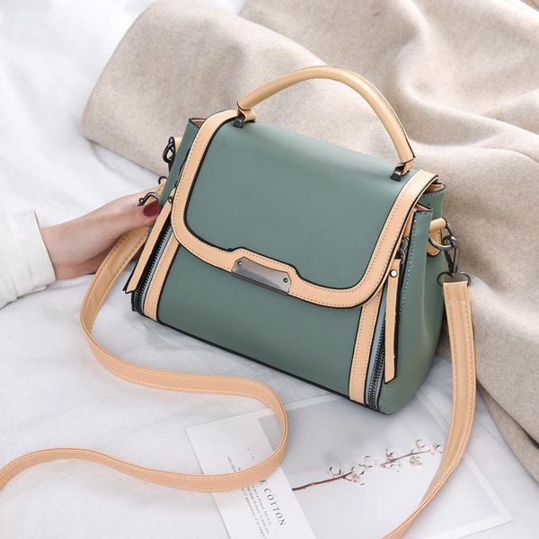 

evening bags bag woman 2021 fashion korean version of ins clash color small square tide temperament female shoulder crossbody