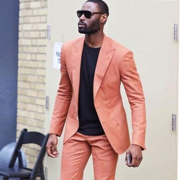 

men's suits & blazers two peaked lapel buttons men's suits two pieces (jacket + pants tie) most recent designs custume homme tuxed, White;black